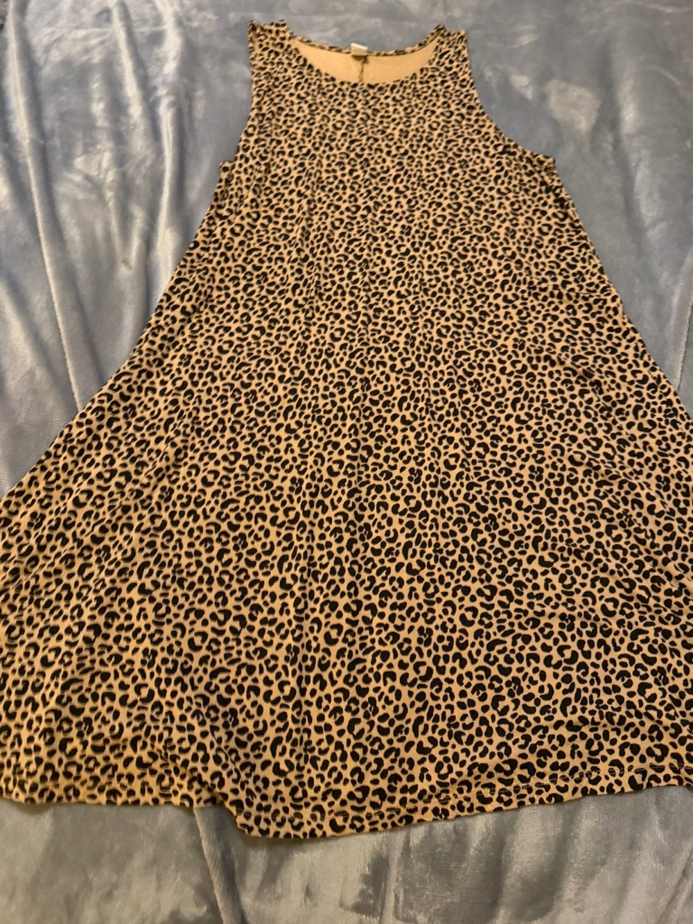 Old Navy Leopard Print Sleeveless Swing Dress Large